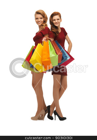 To use this stock image in your creative project, please select the size you need over to the right and click the "Add to Cart" button.
Your downloaded image will come with the Cutcaster watermark removed so don’t worry about the watermark you see on this page. teenage girls in red dresses with shopping bags stock photo, picture of two teenage girls in red dresses with shopping bags by Syda Productions