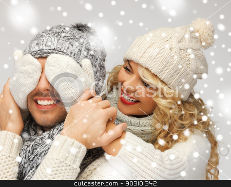 To use this stock image in your creative project, please select the size you need over to the right and click the "Add to Cart" button.
Your downloaded image will come with the Cutcaster watermark removed so don’t worry about the watermark you see on this page. family couple in a winter clothes stock photo, bright picture of family couple in a winter clothes by Syda Productions