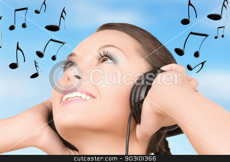 To use this stock image in your creative project, please select the size you need over to the right and click the "Add to Cart" button.
Your downloaded image will come with the Cutcaster watermark removed so don’t worry about the watermark you see on this page. happy woman in headphones stock photo, picture of happy woman in headphones over white by Syda Productions