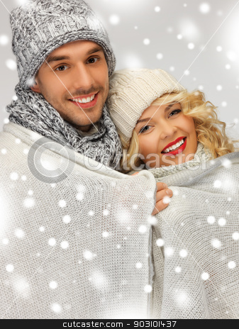 To use this stock image in your creative project, please select the size you need over to the right and click the "Add to Cart" button.
Your downloaded image will come with the Cutcaster watermark removed so don’t worry about the watermark you see on this page. family couple under warm blanket stock photo, bright picture of family couple under warm blanket by Syda Productions