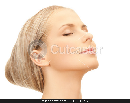 To use this stock image in your creative project, please select the size you need over to the right and click the "Add to Cart" button.
Your downloaded image will come with the Cutcaster watermark removed so don’t worry about the watermark you see on this page. beautiful woman stock photo, bright closeup portrait picture of beautiful woman by Syda Productions