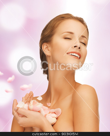 To use this stock image in your creative project, please select the size you need over to the right and click the "Add to Cart" button.
Your downloaded image will come with the Cutcaster watermark removed so don’t worry about the watermark you see on this page. beautiful woman with rose petals stock photo, picture of beautiful woman with rose petals.. by Syda Productions
