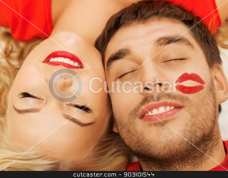 To use this stock image in your creative project, please select the size you need over to the right and click the "Add to Cart" button.
Your downloaded image will come with the Cutcaster watermark removed so don’t worry about the watermark you see on this page. happy couple lying at home with closed eyes stock photo, happy couple lying at home with closed eyes (focus on woman) by Syda Productions