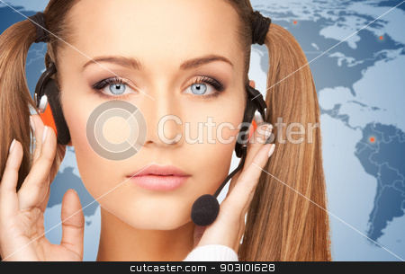 To use this stock image in your creative project, please select the size you need over to the right and click the "Add to Cart" button.
Your downloaded image will come with the Cutcaster watermark removed so don’t worry about the watermark you see on this page. helpline stock photo, bright picture of friendly female helpline operator by Syda Productions