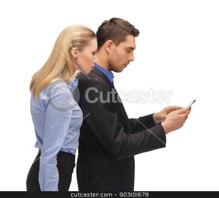 To use this stock image in your creative project, please select the size you need over to the right and click the "Add to Cart" button.
Your downloaded image will come with the Cutcaster watermark removed so don’t worry about the watermark you see on this page. man and woman reading sms stock photo, bright picture of man and woman reading sms by Syda Productions