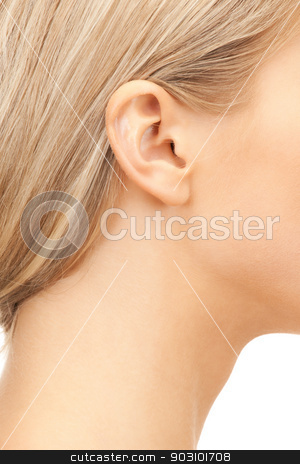 To use this stock image in your creative project, please select the size you need over to the right and click the "Add to Cart" button.
Your downloaded image will come with the Cutcaster watermark removed so don’t worry about the watermark you see on this page. picture of woman's ear stock photo, bright closeup picture of woman's ear by Syda Productions
