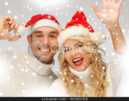 To use this stock image in your creative project, please select the size you need over to the right and click the "Add to Cart" button.
Your downloaded image will come with the Cutcaster watermark removed so don’t worry about the watermark you see on this page. family couple in sweaters and santa's hats stock photo, picture of family couple in sweaters and santa's hats by Syda Productions