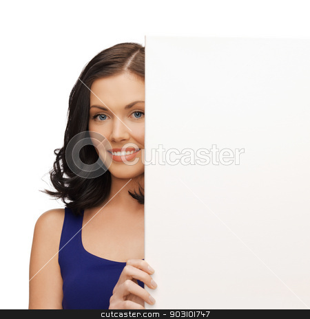 To use this stock image in your creative project, please select the size you need over to the right and click the "Add to Cart" button.
Your downloaded image will come with the Cutcaster watermark removed so don’t worry about the watermark you see on this page. lovely woman in blue dress with blank board stock photo, picture of lovely woman in blue dress with blank board by Syda Productions