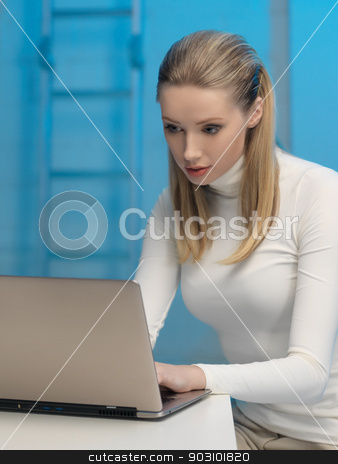 To use this stock image in your creative project, please select the size you need over to the right and click the "Add to Cart" button.
Your downloaded image will come with the Cutcaster watermark removed so don’t worry about the watermark you see on this page. woman in laboratory stock photo, picture of woman in space laboratory by Syda Productions