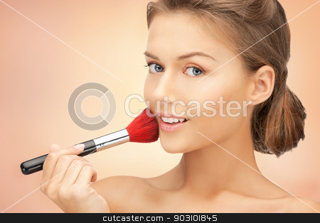 To use this stock image in your creative project, please select the size you need over to the right and click the "Add to Cart" button.
Your downloaded image will come with the Cutcaster watermark removed so don’t worry about the watermark you see on this page. beautiful woman with brush stock photo, bright closeup portrait picture of beautiful woman with brush by Syda Productions