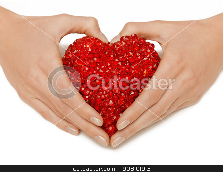 To use this stock image in your creative project, please select the size you need over to the right and click the "Add to Cart" button.
Your downloaded image will come with the Cutcaster watermark removed so don’t worry about the watermark you see on this page. woman hands holding heart stock photo, bright closeup picture of woman hands holding heart by Syda Productions