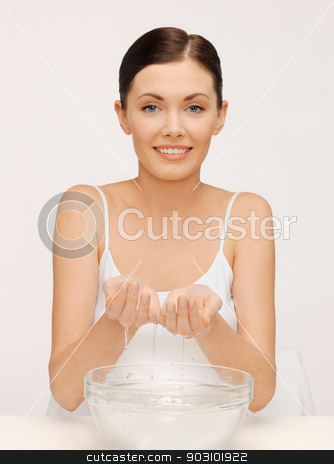 To use this stock image in your creative project, please select the size you need over to the right and click the "Add to Cart" button.
Your downloaded image will come with the Cutcaster watermark removed so don’t worry about the watermark you see on this page. woman washing her face stock photo, bright picture of beautiful woman washing her face by Syda Productions