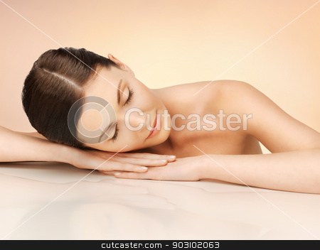 To use this stock image in your creative project, please select the size you need over to the right and click the "Add to Cart" button.
Your downloaded image will come with the Cutcaster watermark removed so don’t worry about the watermark you see on this page. beautiful woman with closed eyes stock photo, bright picture of beautiful woman with closed eyes by Syda Productions