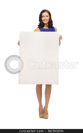 To use this stock image in your creative project, please select the size you need over to the right and click the "Add to Cart" button.
Your downloaded image will come with the Cutcaster watermark removed so don’t worry about the watermark you see on this page. lovely woman in blue dress with blank board stock photo, picture of lovely woman in blue dress with blank board by Syda Productions