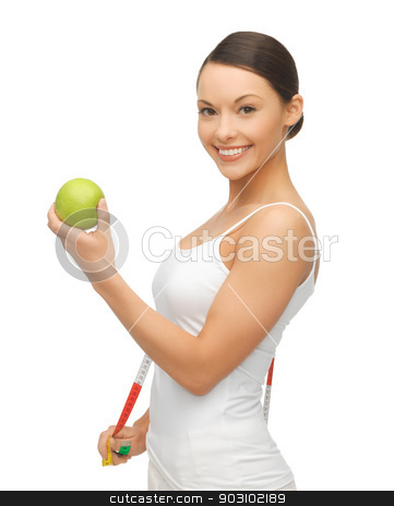 To use this stock image in your creative project, please select the size you need over to the right and click the "Add to Cart" button.
Your downloaded image will come with the Cutcaster watermark removed so don’t worry about the watermark you see on this page. woman with measuring tape and apple stock photo, picture of woman with measuring tape and apple by Syda Productions