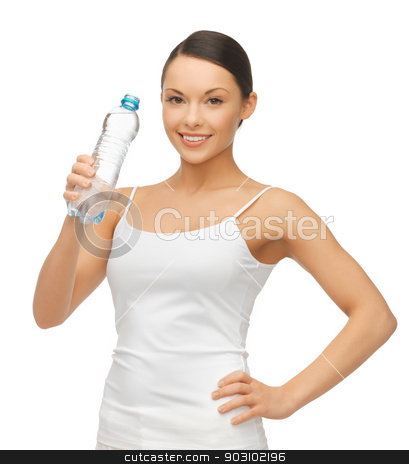 To use this stock image in your creative project, please select the size you need over to the right and click the "Add to Cart" button.
Your downloaded image will come with the Cutcaster watermark removed so don’t worry about the watermark you see on this page. woman with bottle of water stock photo, picture of beautiful woman with bottle of water by Syda Productions