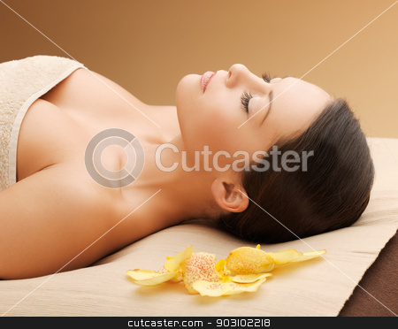 To use this stock image in your creative project, please select the size you need over to the right and click the "Add to Cart" button.
Your downloaded image will come with the Cutcaster watermark removed so don’t worry about the watermark you see on this page. beautiful woman in spa salon stock photo, picture of beautiful woman in spa salon by Syda Productions