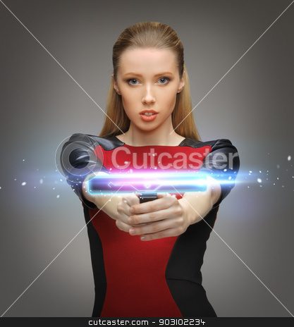 To use this stock image in your creative project, please select the size you need over to the right and click the "Add to Cart" button.
Your downloaded image will come with the Cutcaster watermark removed so don’t worry about the watermark you see on this page. futuristic woman with gadget stock photo, bright picture of futuristic woman with gadget by Syda Productions