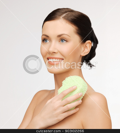 To use this stock image in your creative project, please select the size you need over to the right and click the "Add to Cart" button.
Your downloaded image will come with the Cutcaster watermark removed so don’t worry about the watermark you see on this page. woman with sponge stock photo, bright picture of beautiful woman with sponge by Syda Productions