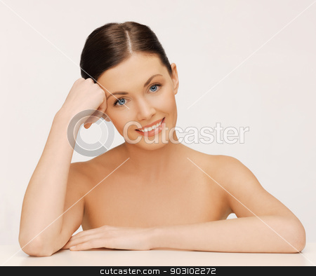 To use this stock image in your creative project, please select the size you need over to the right and click the "Add to Cart" button.
Your downloaded image will come with the Cutcaster watermark removed so don’t worry about the watermark you see on this page. face and hands of beautiful woman stock photo, bright closeup portrait picture of beautiful woman by Syda Productions