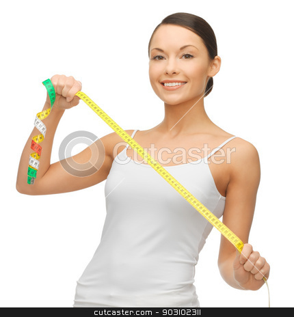 To use this stock image in your creative project, please select the size you need over to the right and click the "Add to Cart" button.
Your downloaded image will come with the Cutcaster watermark removed so don’t worry about the watermark you see on this page. woman measuring her hips stock photo, picture of sporty woman measuring her hips by Syda Productions