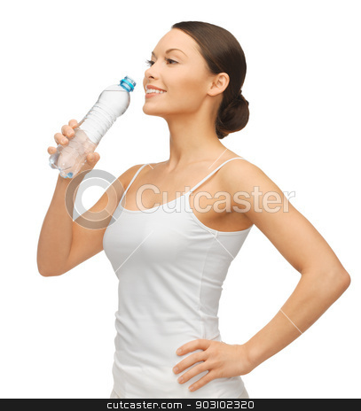 To use this stock image in your creative project, please select the size you need over to the right and click the "Add to Cart" button.
Your downloaded image will come with the Cutcaster watermark removed so don’t worry about the watermark you see on this page. woman with bottle of water stock photo, picture of beautiful woman with bottle of water by Syda Productions