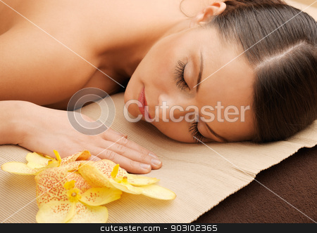 To use this stock image in your creative project, please select the size you need over to the right and click the "Add to Cart" button.
Your downloaded image will come with the Cutcaster watermark removed so don’t worry about the watermark you see on this page. beautiful woman in spa salon stock photo, picture of beautiful woman in spa salon by Syda Productions