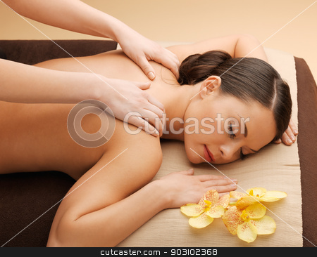 To use this stock image in your creative project, please select the size you need over to the right and click the "Add to Cart" button.
Your downloaded image will come with the Cutcaster watermark removed so don’t worry about the watermark you see on this page. beautiful woman in massage salon stock photo, picture of calm beautiful woman in massage salon by Syda Productions
