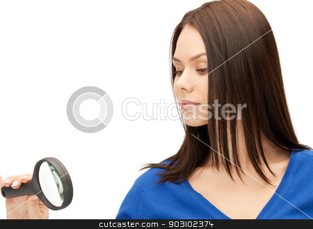 To use this stock image in your creative project, please select the size you need over to the right and click the "Add to Cart" button.
Your downloaded image will come with the Cutcaster watermark removed so don’t worry about the watermark you see on this page. woman with magnifying glass stock photo, picture of beautiful woman with magnifying glass... by Syda Productions