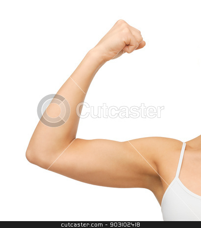 To use this stock image in your creative project, please select the size you need over to the right and click the "Add to Cart" button.
Your downloaded image will come with the Cutcaster watermark removed so don’t worry about the watermark you see on this page. sporty woman flexing her biceps stock photo, closeup picture of sporty woman flexing her biceps by Syda Productions