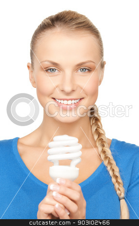 To use this stock image in your creative project, please select the size you need over to the right and click the "Add to Cart" button.
Your downloaded image will come with the Cutcaster watermark removed so don’t worry about the watermark you see on this page. woman with energy saving bulb stock photo, picture of attractive woman with energy saving bulb by Syda Productions