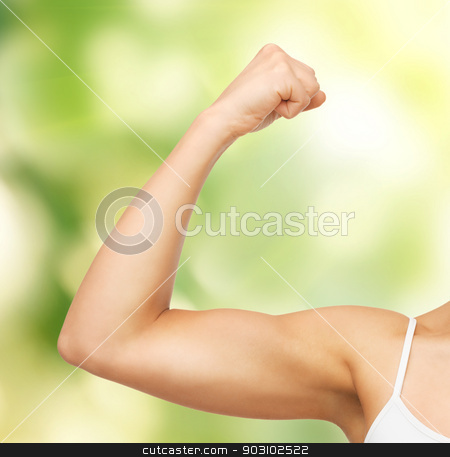 To use this stock image in your creative project, please select the size you need over to the right and click the "Add to Cart" button.
Your downloaded image will come with the Cutcaster watermark removed so don’t worry about the watermark you see on this page. sporty woman flexing her biceps stock photo, closeup picture of sporty woman flexing her biceps by Syda Productions