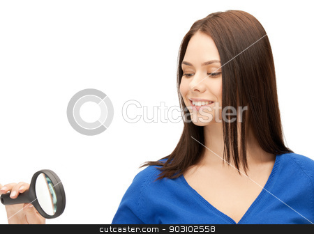 To use this stock image in your creative project, please select the size you need over to the right and click the "Add to Cart" button.
Your downloaded image will come with the Cutcaster watermark removed so don’t worry about the watermark you see on this page. woman with magnifying glass stock photo, picture of beautiful woman with magnifying glass... by Syda Productions