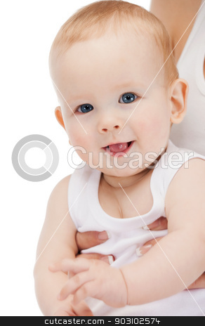 To use this stock image in your creative project, please select the size you need over to the right and click the "Add to Cart" button.
Your downloaded image will come with the Cutcaster watermark removed so don’t worry about the watermark you see on this page. adorable baby boy stock photo, bright closeup picture of adorable baby boy. by Syda Productions