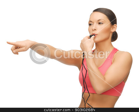 To use this stock image in your creative project, please select the size you need over to the right and click the "Add to Cart" button.
Your downloaded image will come with the Cutcaster watermark removed so don’t worry about the watermark you see on this page. woman with whistle stock photo, picture of beautiful sporty woman with whistle by Syda Productions