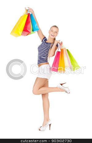To use this stock image in your creative project, please select the size you need over to the right and click the "Add to Cart" button.
Your downloaded image will come with the Cutcaster watermark removed so don’t worry about the watermark you see on this page. woman with shopping bags stock photo, picture of lovely woman with shopping bags by Syda Productions