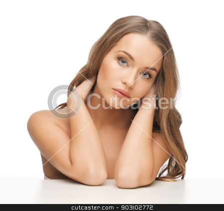 To use this stock image in your creative project, please select the size you need over to the right and click the "Add to Cart" button.
Your downloaded image will come with the Cutcaster watermark removed so don’t worry about the watermark you see on this page. beautiful woman with long hair stock photo, face and hands of beautiful woman with long hair by Syda Productions