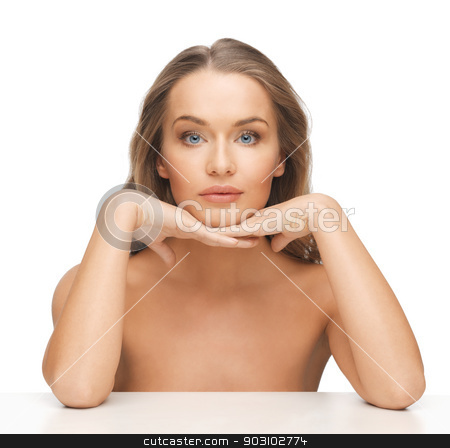To use this stock image in your creative project, please select the size you need over to the right and click the "Add to Cart" button.
Your downloaded image will come with the Cutcaster watermark removed so don’t worry about the watermark you see on this page. beautiful woman with long hair stock photo, face and hands of beautiful woman with long hair by Syda Productions