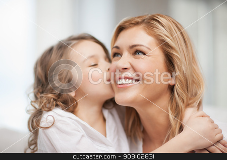 To use this stock image in your creative project, please select the size you need over to the right and click the "Add to Cart" button.
Your downloaded image will come with the Cutcaster watermark removed so don’t worry about the watermark you see on this page. mother and daughter stock photo, bright picture of hugging mother and daughter by Syda Productions