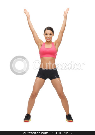 To use this stock image in your creative project, please select the size you need over to the right and click the "Add to Cart" button.
Your downloaded image will come with the Cutcaster watermark removed so don’t worry about the watermark you see on this page. beautiful sporty woman doing exercise stock photo, picture of beautiful sporty woman doing exercise by Syda Productions