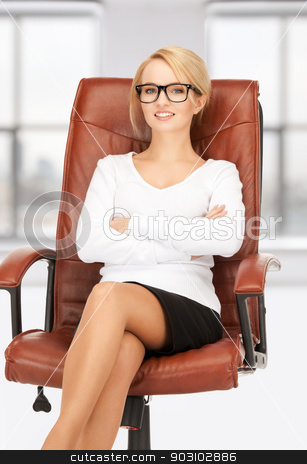 To use this stock image in your creative project, please select the size you need over to the right and click the "Add to Cart" button.
Your downloaded image will come with the Cutcaster watermark removed so don’t worry about the watermark you see on this page. young businesswoman sitting in chair stock photo, picture of young businesswoman sitting in chair by Syda Productions