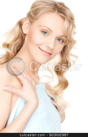 To use this stock image in your creative project, please select the size you need over to the right and click the "Add to Cart" button.
Your downloaded image will come with the Cutcaster watermark removed so don’t worry about the watermark you see on this page. beautiful woman in towel stock photo, bright picture of beautiful woman in towel by Syda Productions