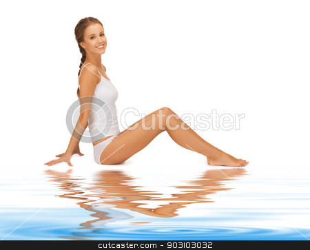 To use this stock image in your creative project, please select the size you need over to the right and click the "Add to Cart" button.
Your downloaded image will come with the Cutcaster watermark removed so don’t worry about the watermark you see on this page. beautiful woman in cotton undrewear stock photo, picture of beautiful woman in cotton undrewear by Syda Productions