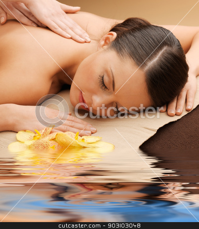 To use this stock image in your creative project, please select the size you need over to the right and click the "Add to Cart" button.
Your downloaded image will come with the Cutcaster watermark removed so don’t worry about the watermark you see on this page. beautiful woman in massage salon stock photo, picture of calm beautiful woman in massage salon by Syda Productions