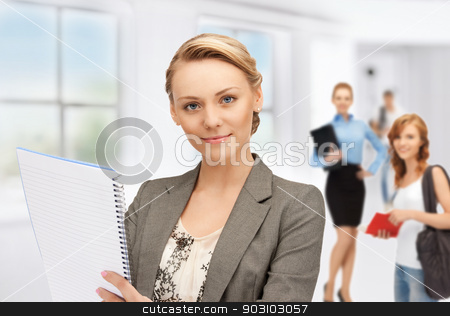 To use this stock image in your creative project, please select the size you need over to the right and click the "Add to Cart" button.
Your downloaded image will come with the Cutcaster watermark removed so don’t worry about the watermark you see on this page. teacher and students stock photo, picture of teacher with notebook and students by Syda Productions