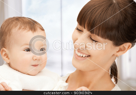 To use this stock image in your creative project, please select the size you need over to the right and click the "Add to Cart" button.
Your downloaded image will come with the Cutcaster watermark removed so don’t worry about the watermark you see on this page. happy mother with adorable baby stock photo, picture of happy mother with adorable baby by Syda Productions