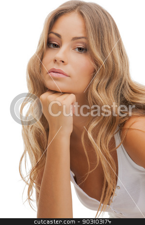 To use this stock image in your creative project, please select the size you need over to the right and click the "Add to Cart" button.
Your downloaded image will come with the Cutcaster watermark removed so don’t worry about the watermark you see on this page. beautiful woman in casual clothes stock photo, bright picture of beautiful woman in casual clothes by Syda Productions