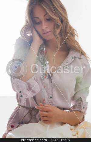 To use this stock image in your creative project, please select the size you need over to the right and click the "Add to Cart" button.
Your downloaded image will come with the Cutcaster watermark removed so don’t worry about the watermark you see on this page. beautiful woman in casual clothes stock photo, bright picture of beautiful woman in casual clothes by Syda Productions