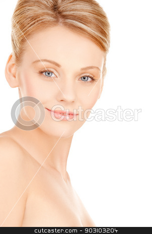 To use this stock image in your creative project, please select the size you need over to the right and click the "Add to Cart" button.
Your downloaded image will come with the Cutcaster watermark removed so don’t worry about the watermark you see on this page. beautiful woman stock photo, bright closeup portrait picture of beautiful woman by Syda Productions