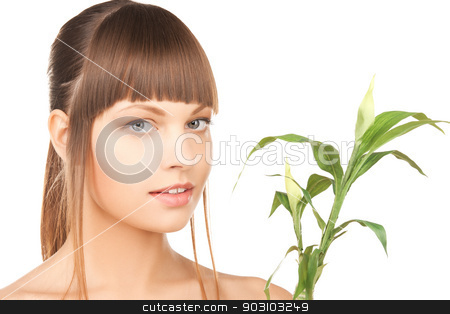 To use this stock image in your creative project, please select the size you need over to the right and click the "Add to Cart" button.
Your downloaded image will come with the Cutcaster watermark removed so don’t worry about the watermark you see on this page. woman with green sprout stock photo, closeup picture of woman with green sprout. by Syda Productions